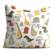 Cartoon Style Dinosaur Pillow-Velvet