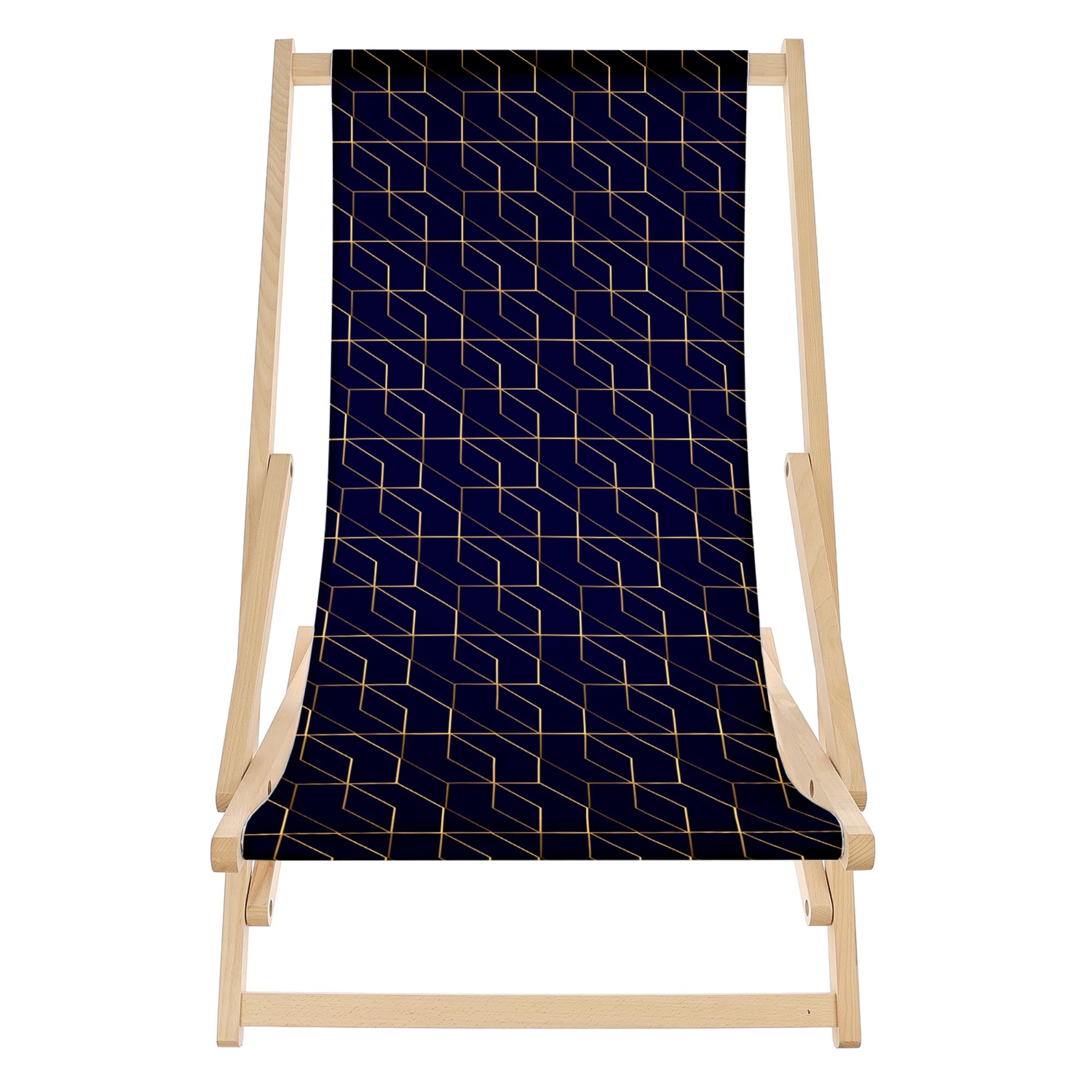 Rocking Deck Chair Gold Luxury Pattern