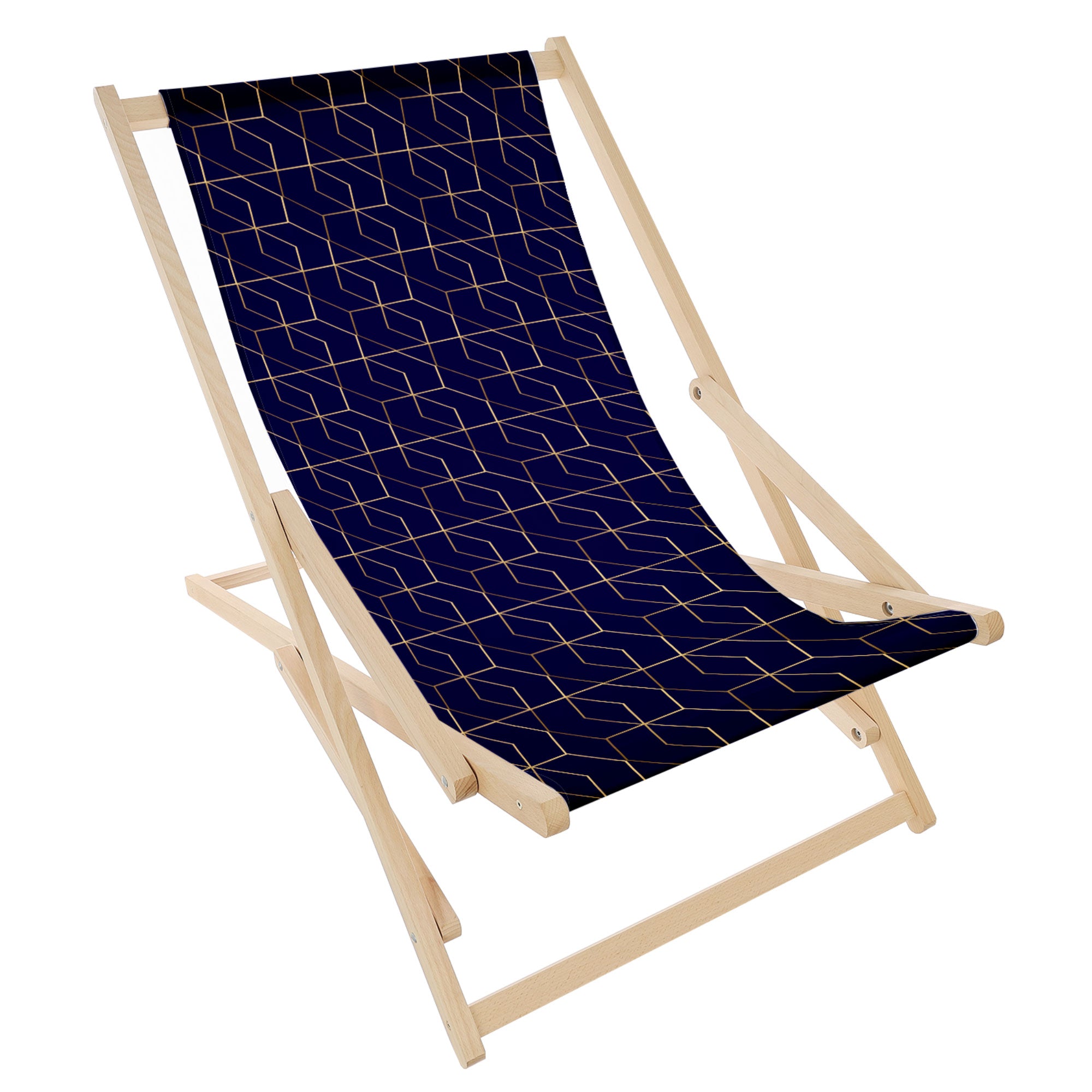 Rocking Deck Chair Gold Luxury Pattern
