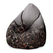 Puf Pearshape Dark Flowers Mystery-M-Oxford