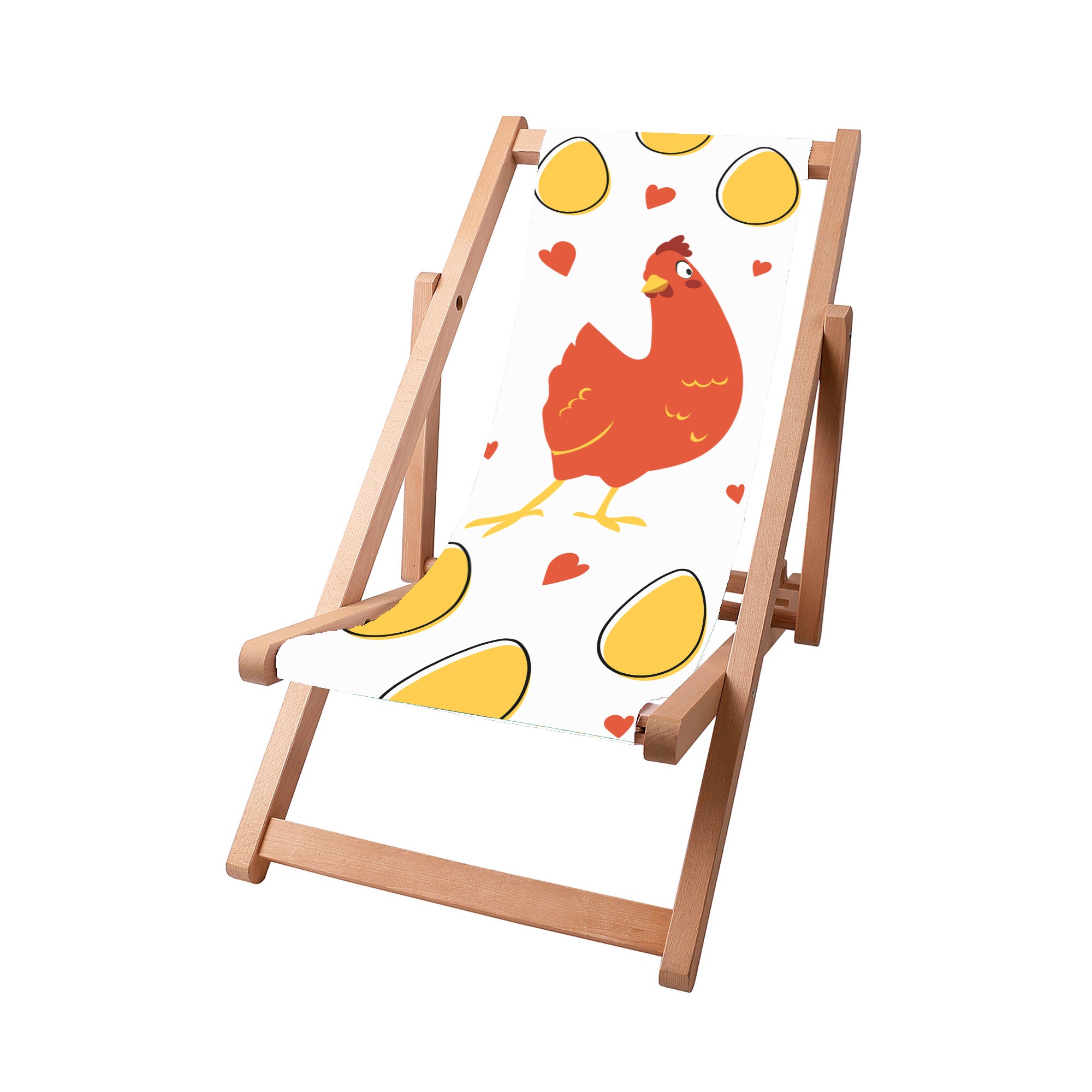 Wooden Deck Chair Egglan