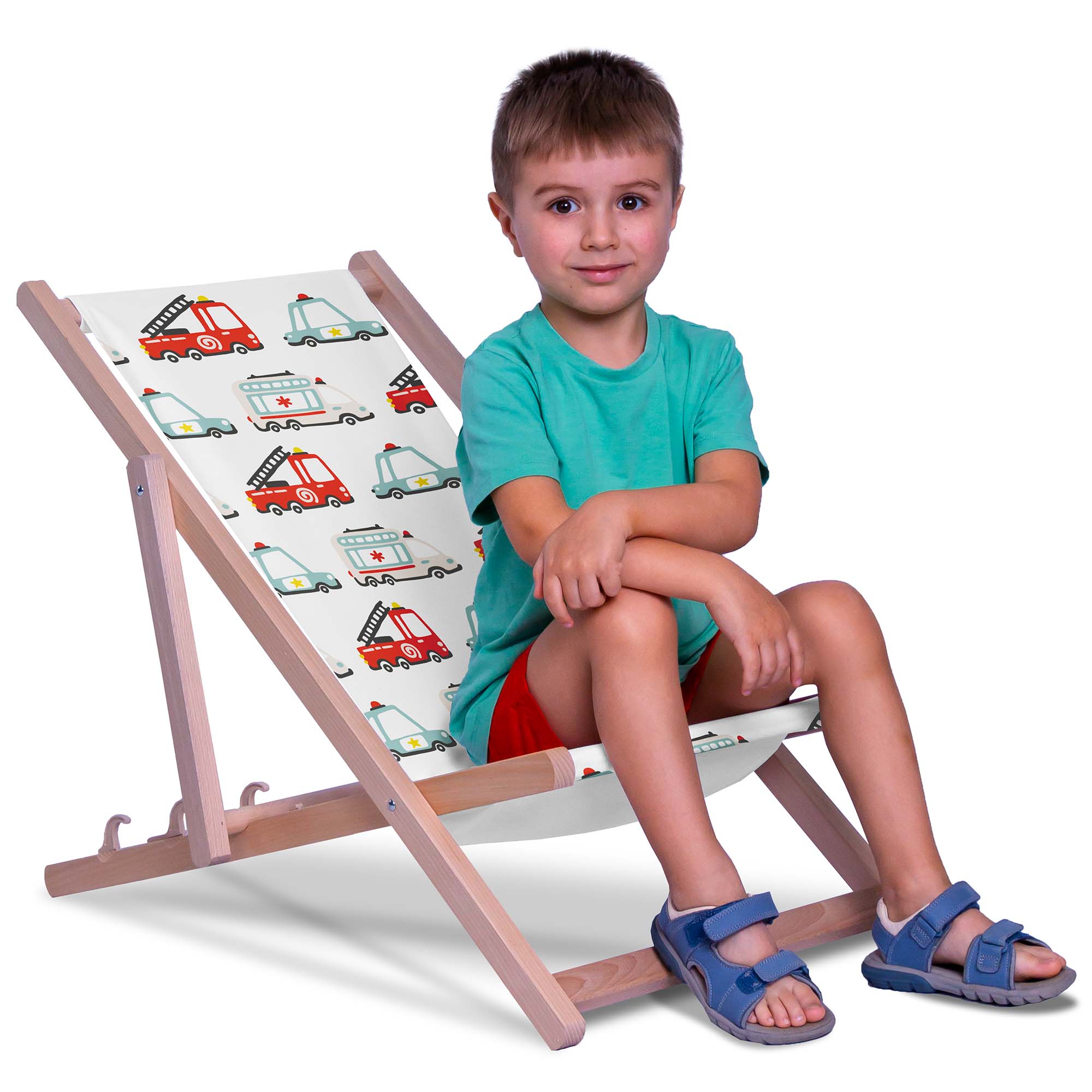 Wooden Deck Chair Emergency Vehicles