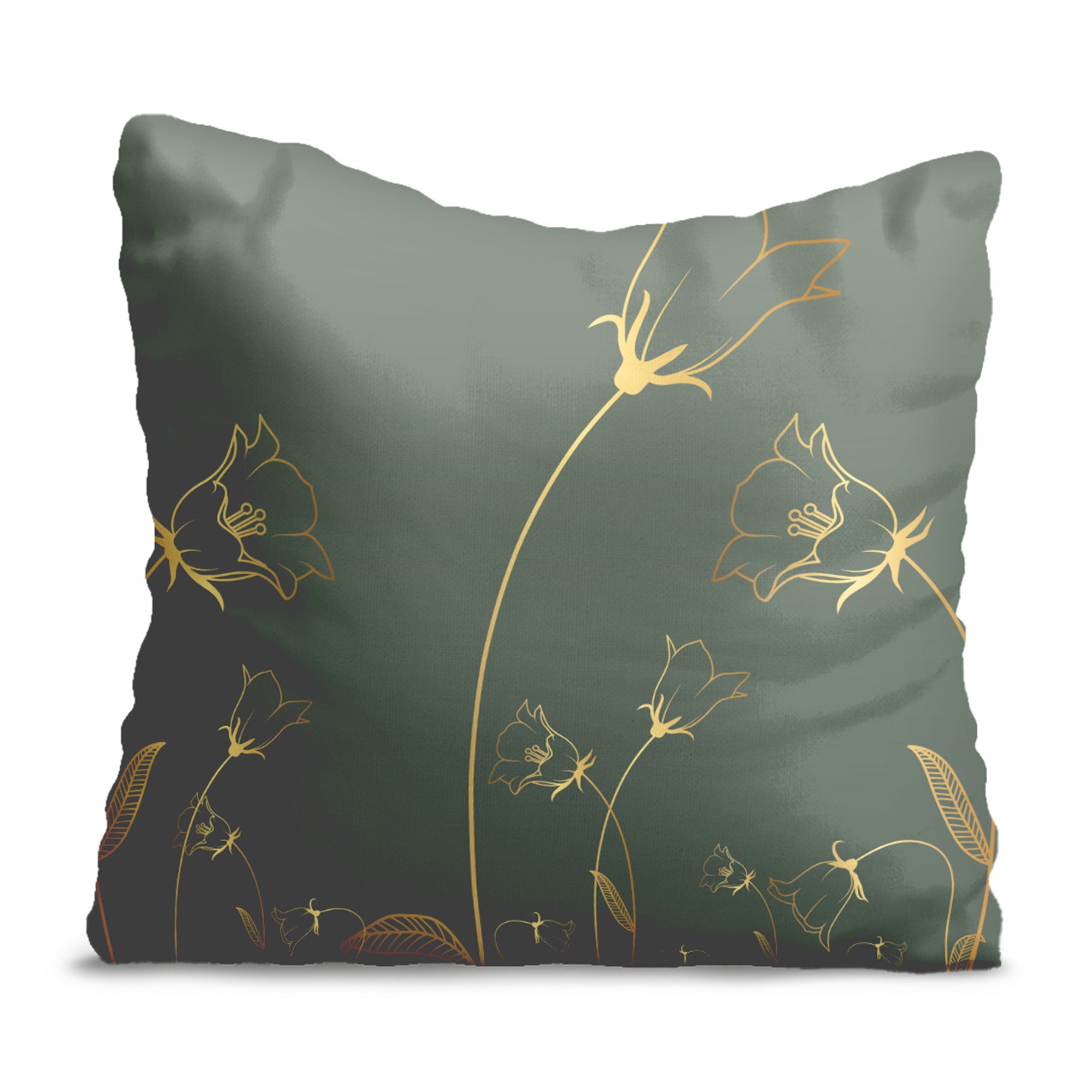 Engraving Botanical Pattern Pillow