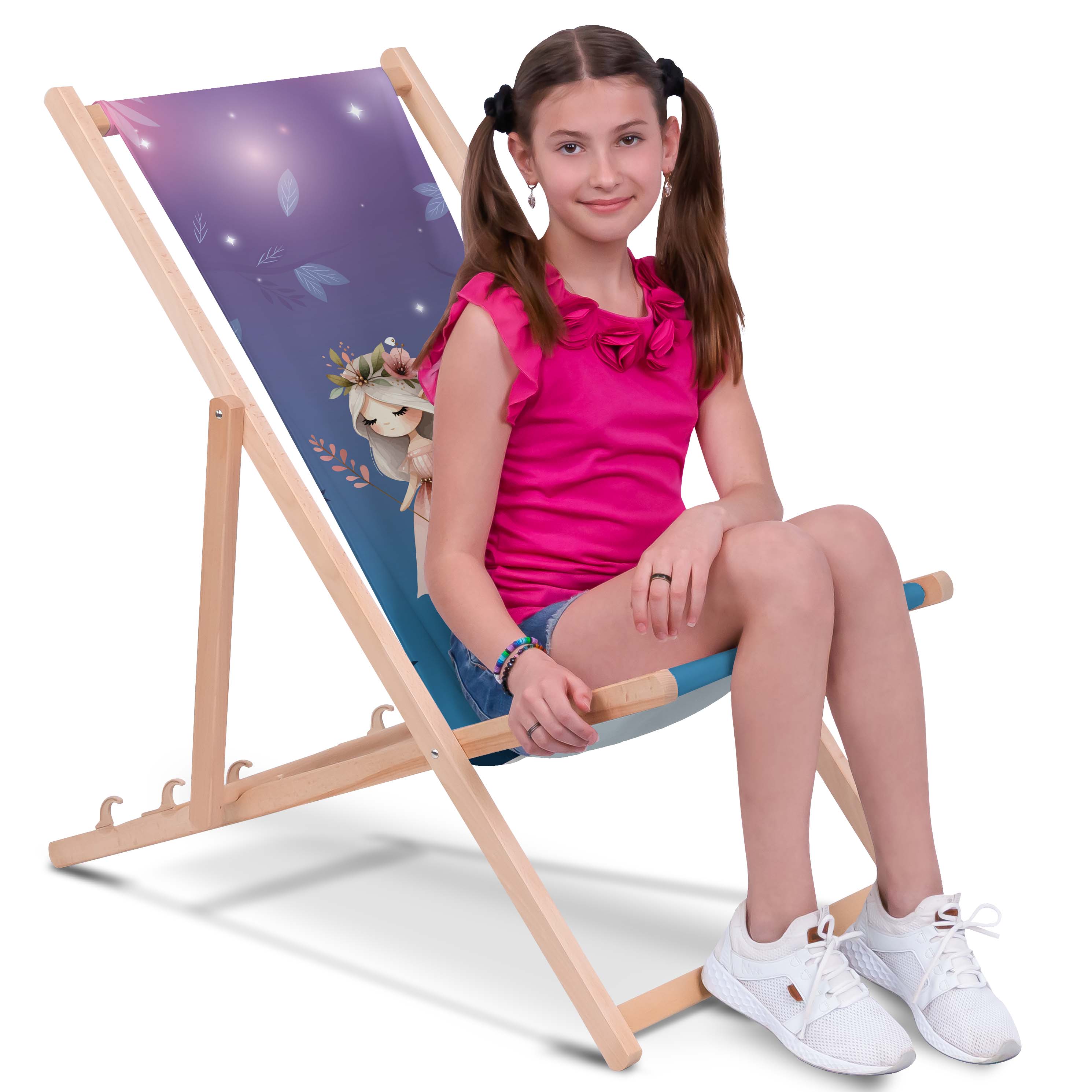 Fairy Tale Magic-M Wooden Deck Chair