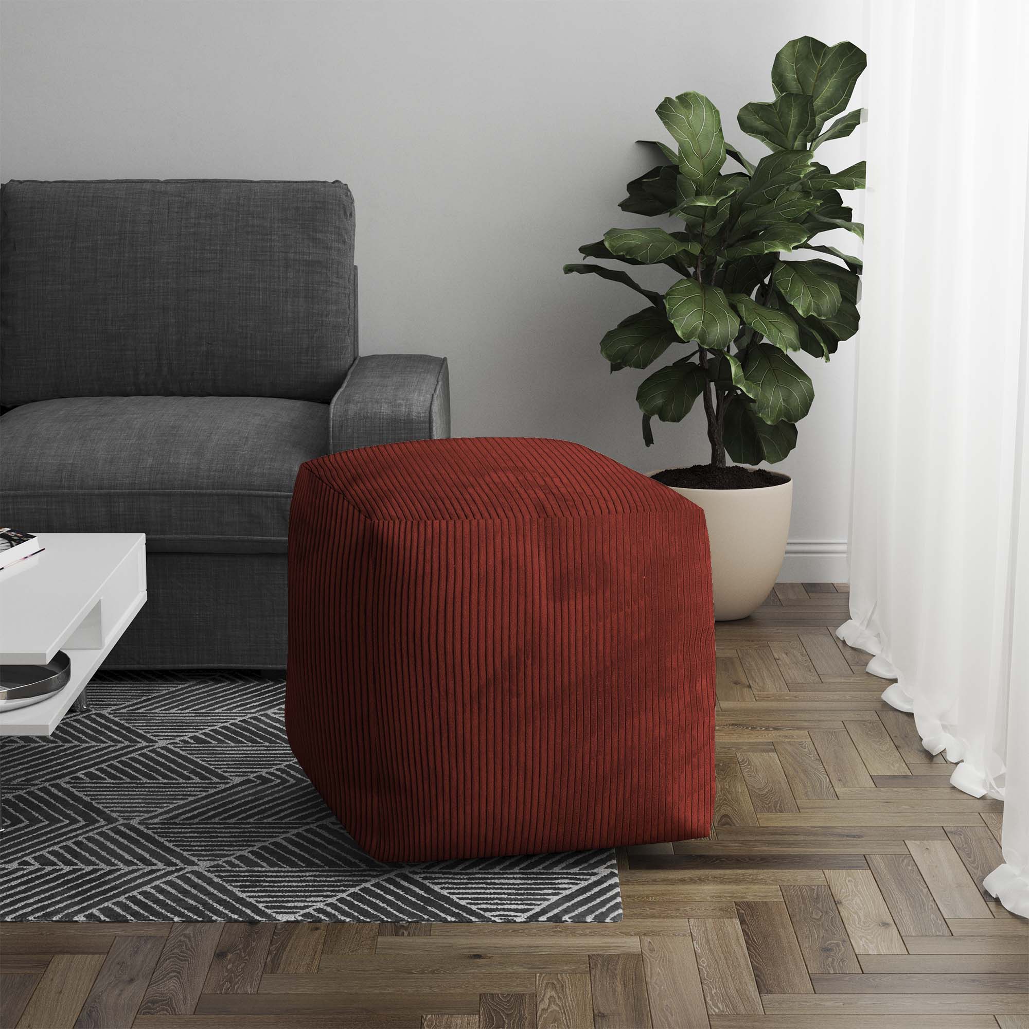 Puf Cube Gebrannter Ziegel