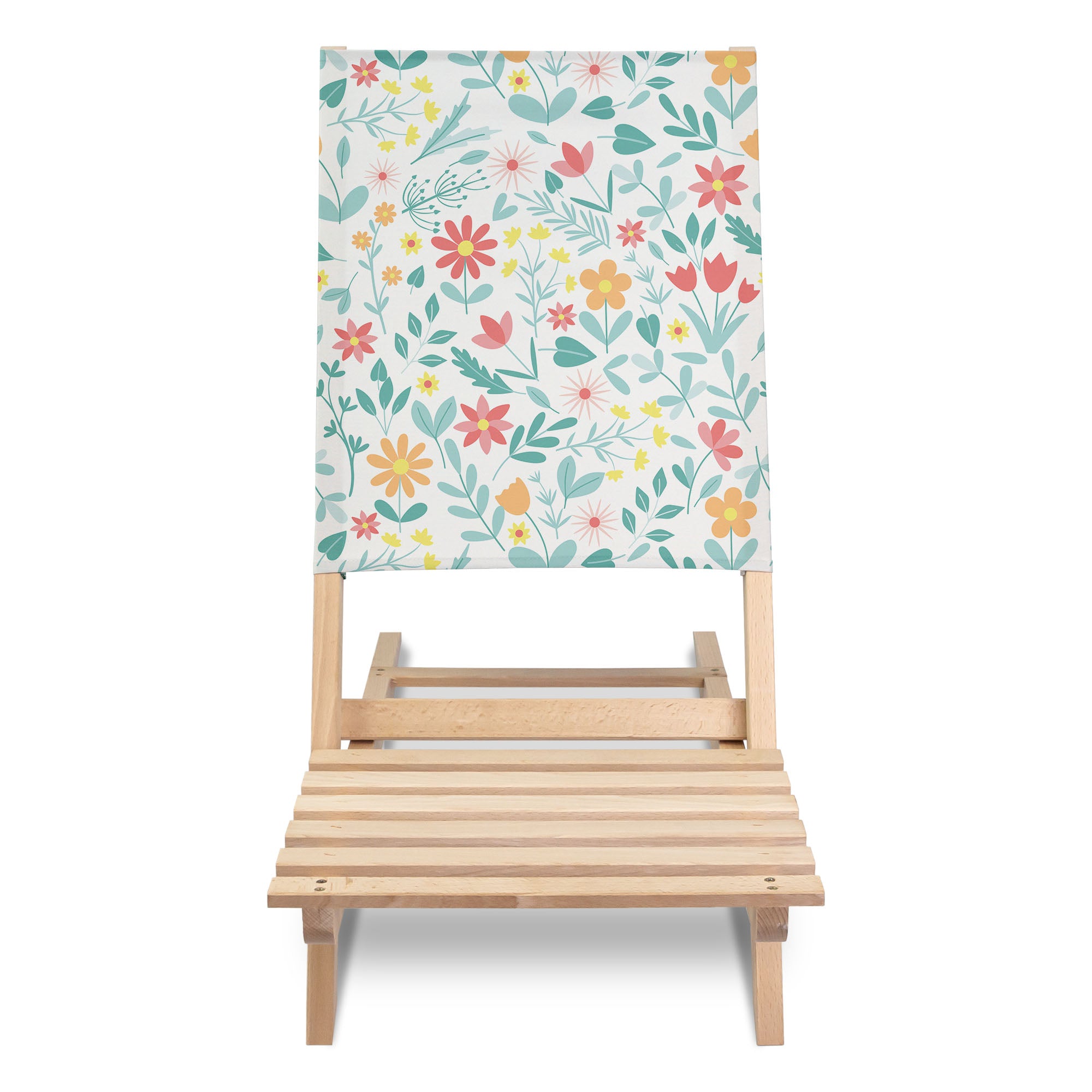 Folding Beach Chair Floral Adventure