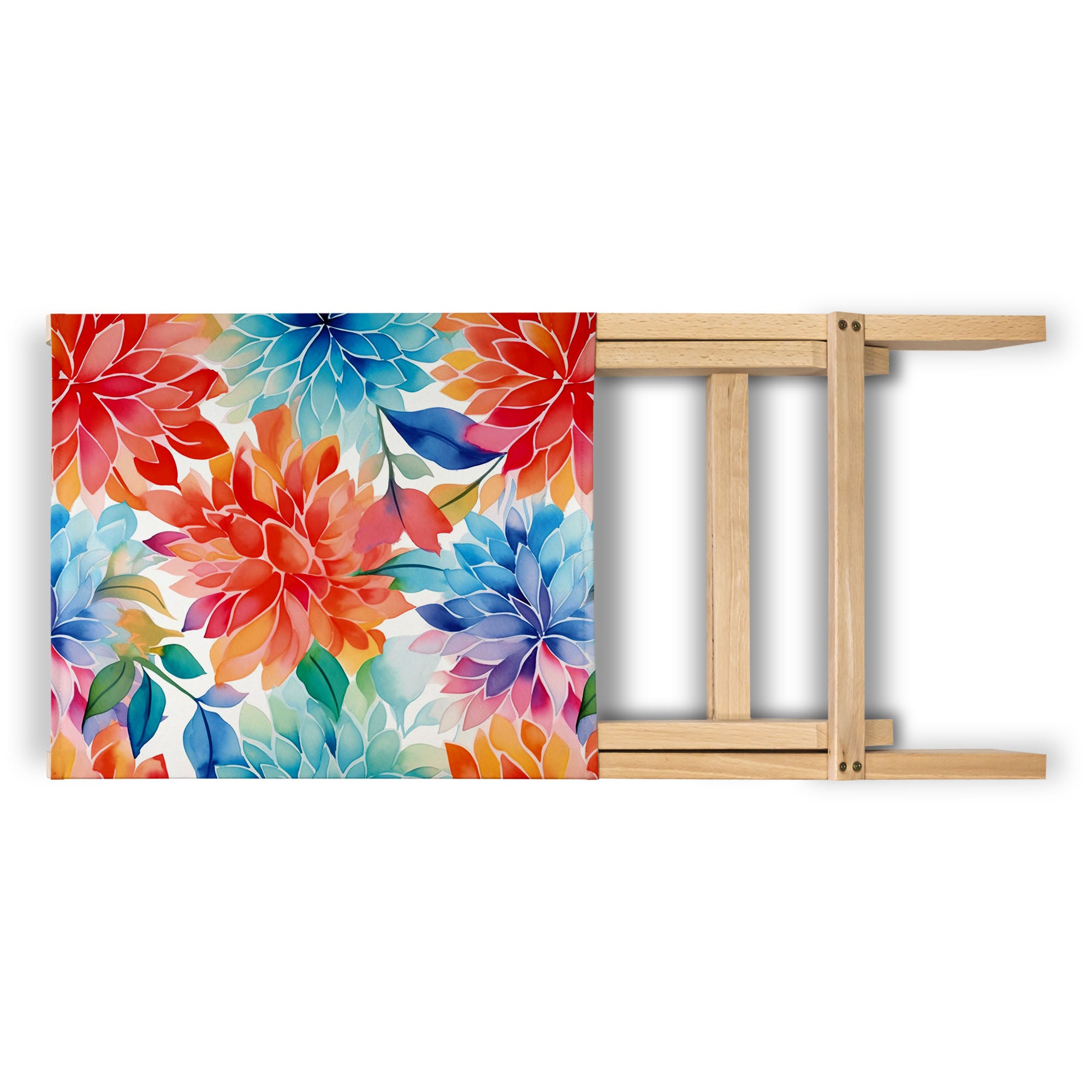 Folding Beach Chair Floral Background