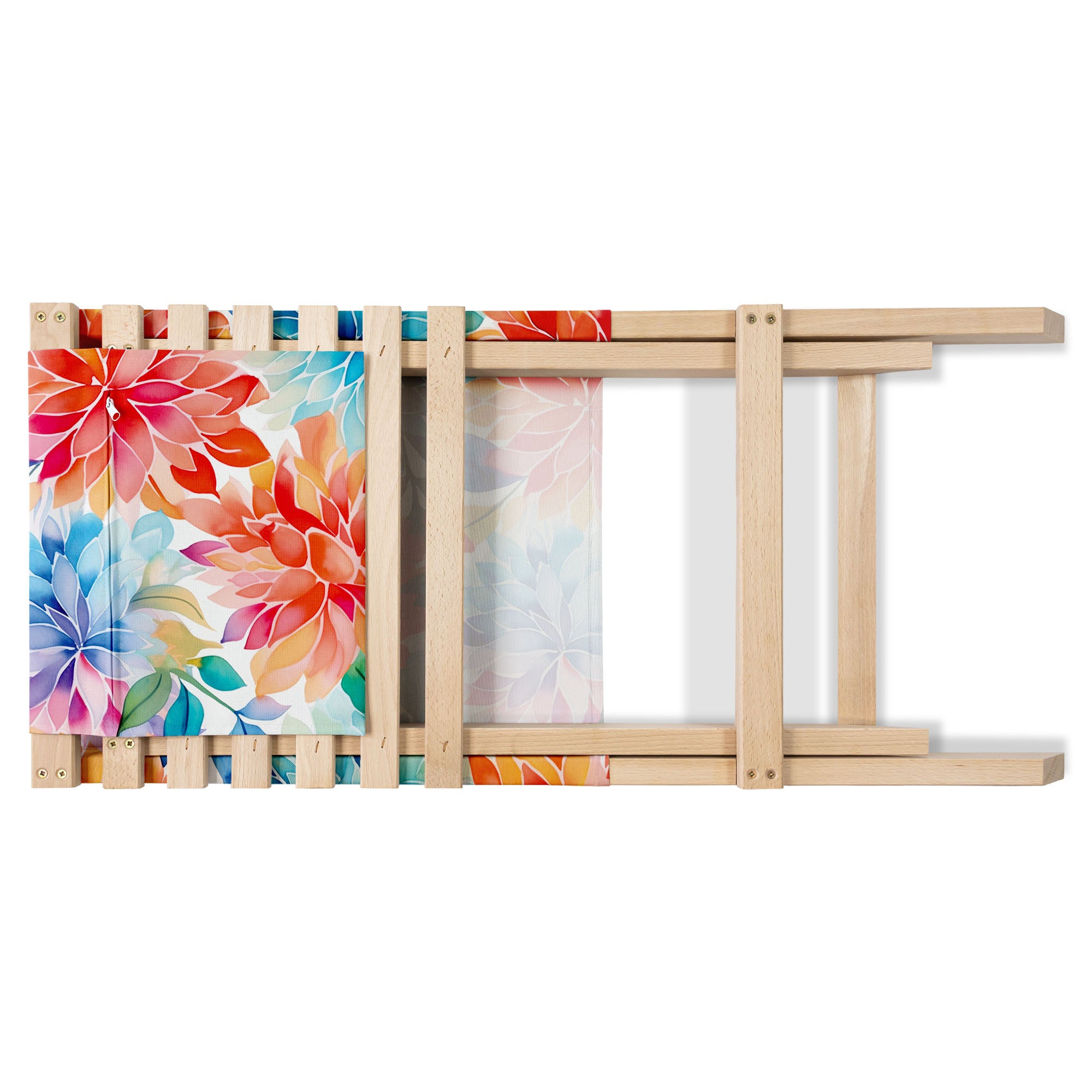 Folding Beach Chair Floral Background