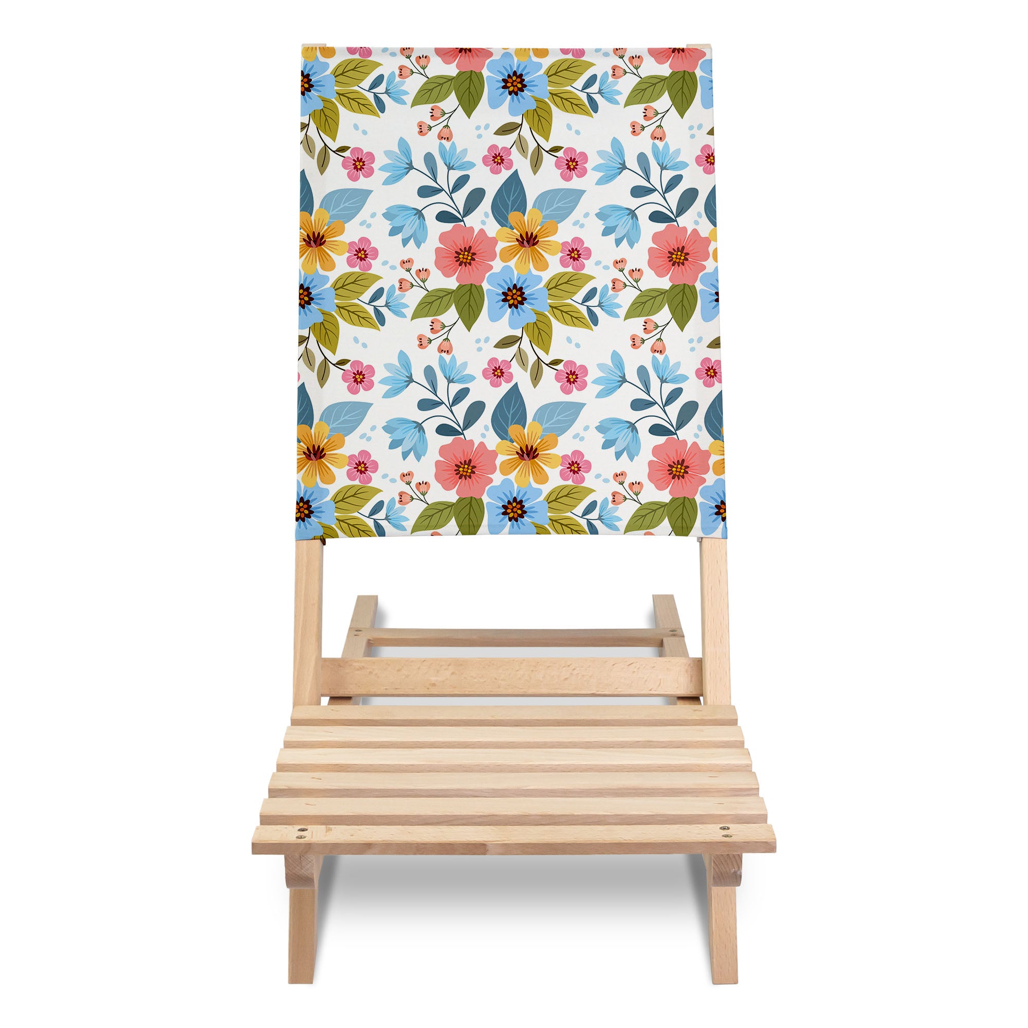 Folding Beach Chair Floral Fantasy