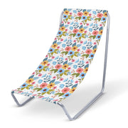 Metal Deck Chair Floral Fantasy