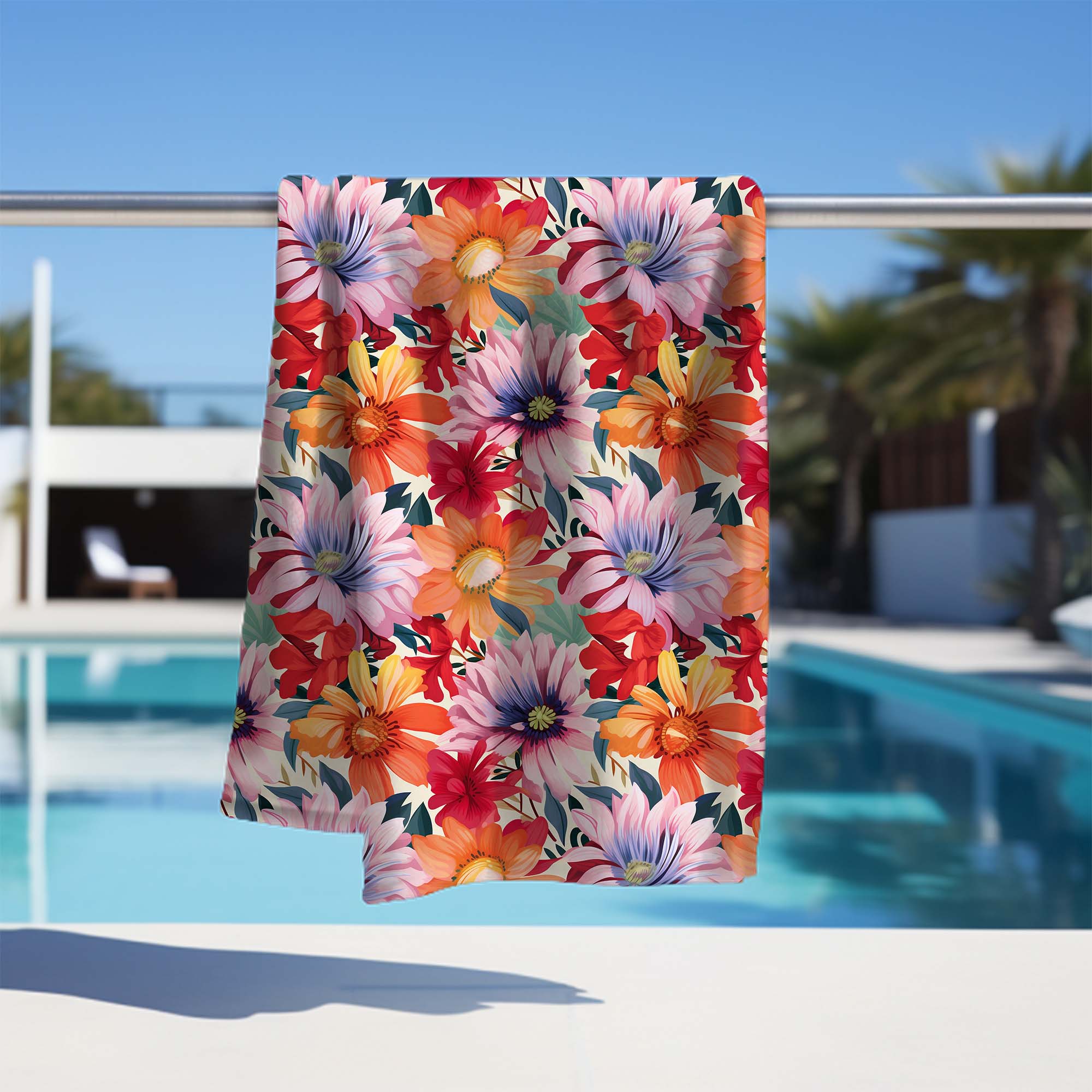 Floral Pattern Towel