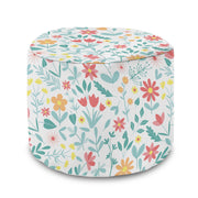 Round pouf footstool Floral Adventure