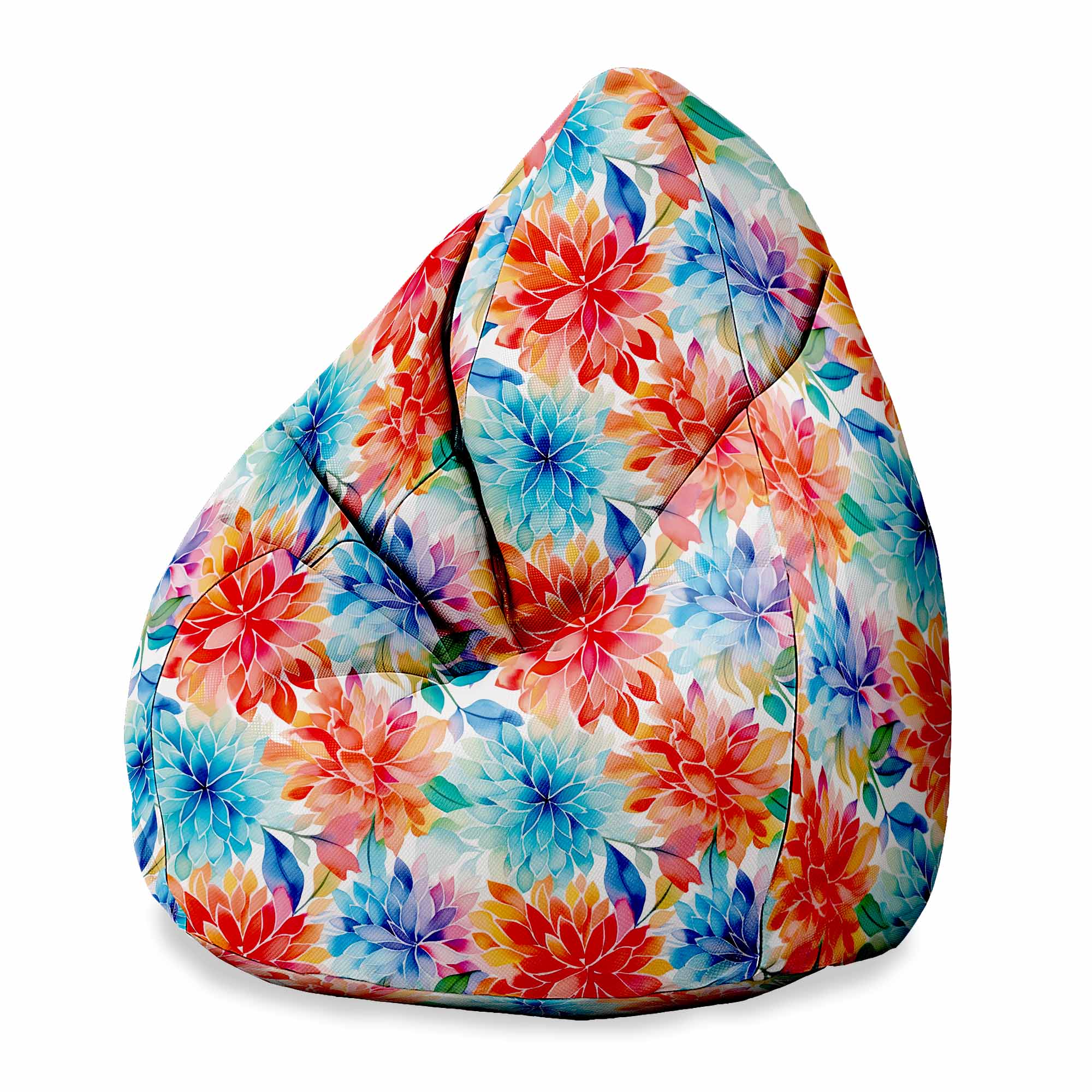 Puf Pearshape Kvetinové pozadie-S-Velvet