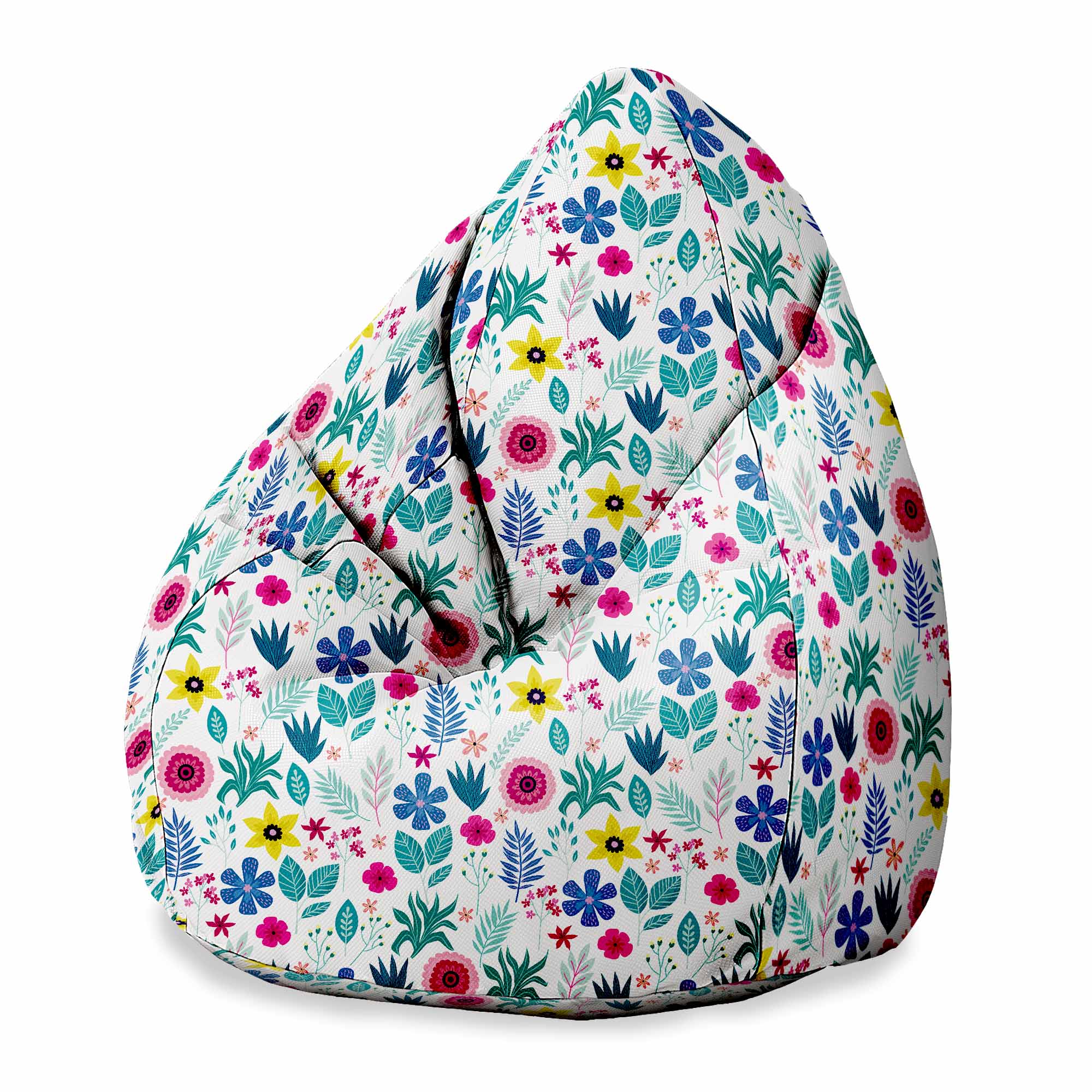 Pearshape Pouf Floral Elegance -M-Oxford