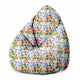 Puf Pearshape Květinová Fantazie
