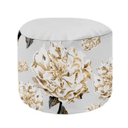 Runder Hocker Fußstütze Floral Peony
