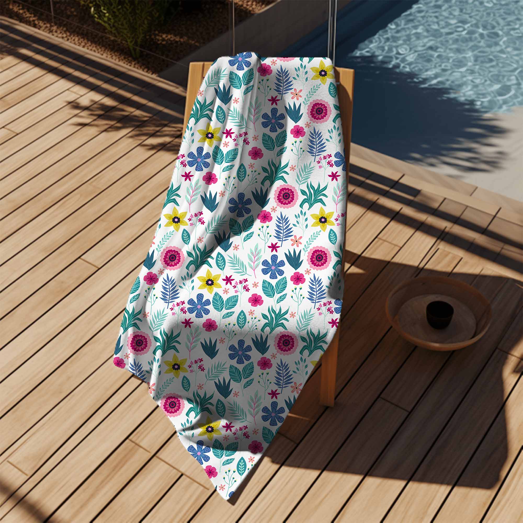 Floral Elegance Towel-70x140 cm