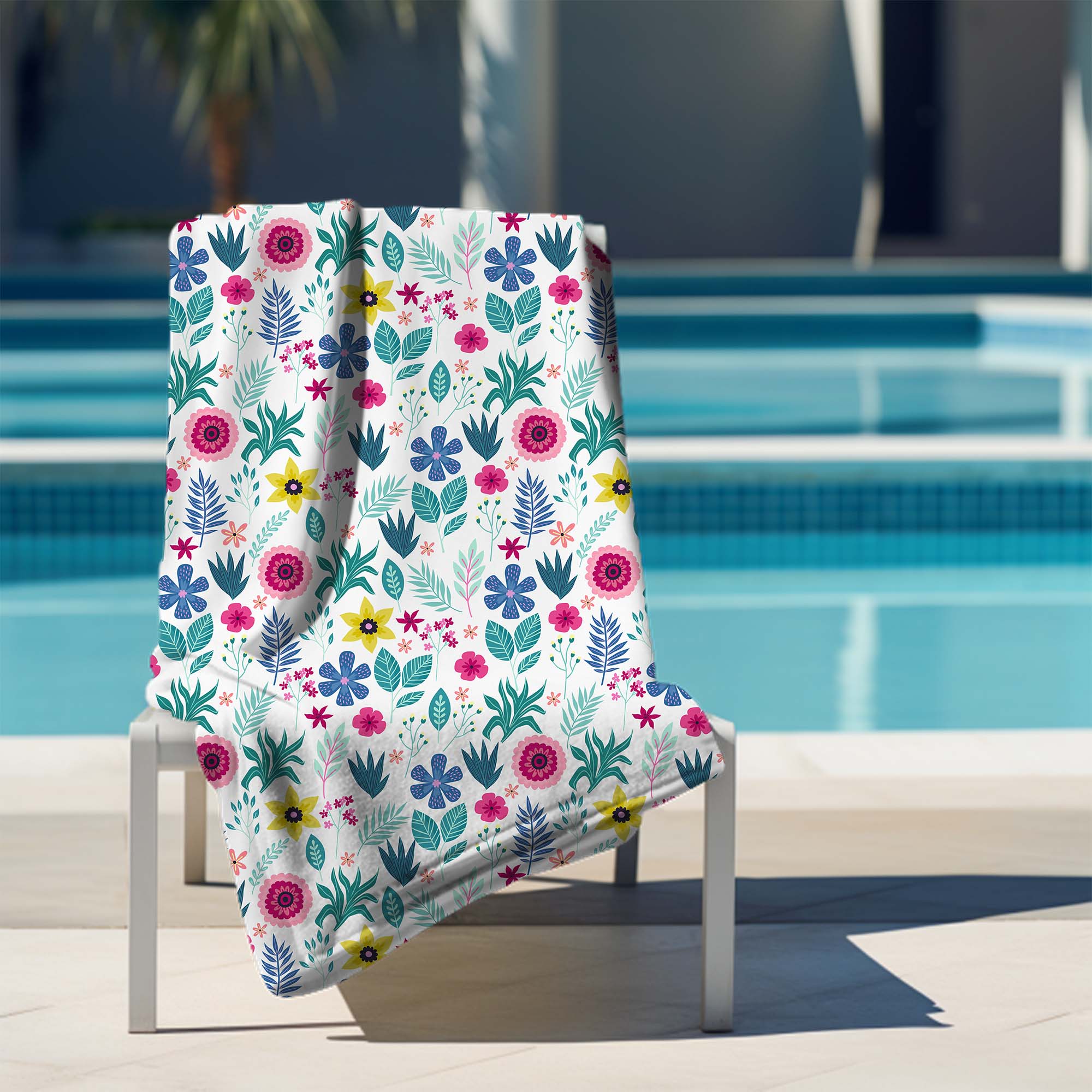 Floral Elegance Towel-30x50 cm