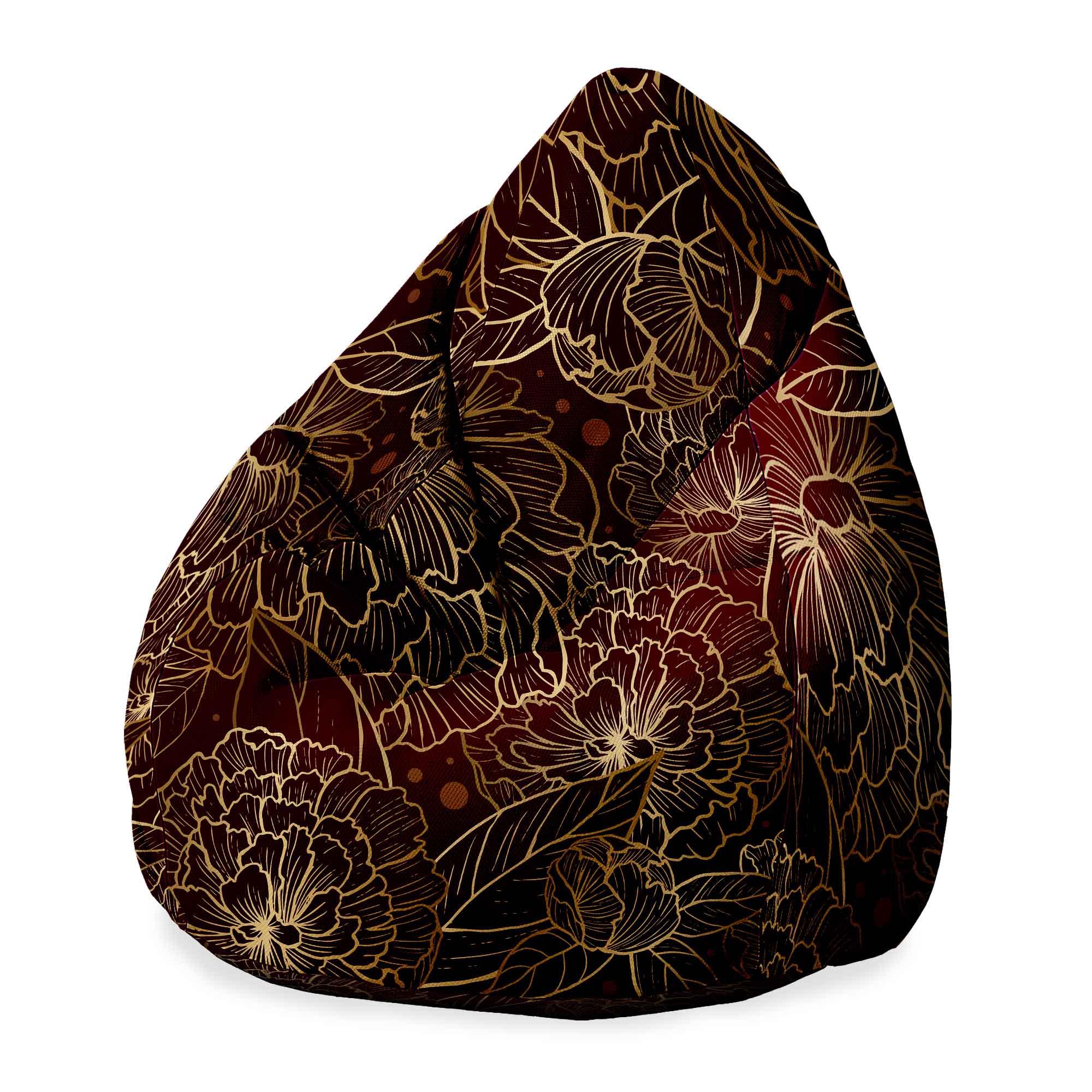 Puf Pearshape Deep Peonia-S-Oxford