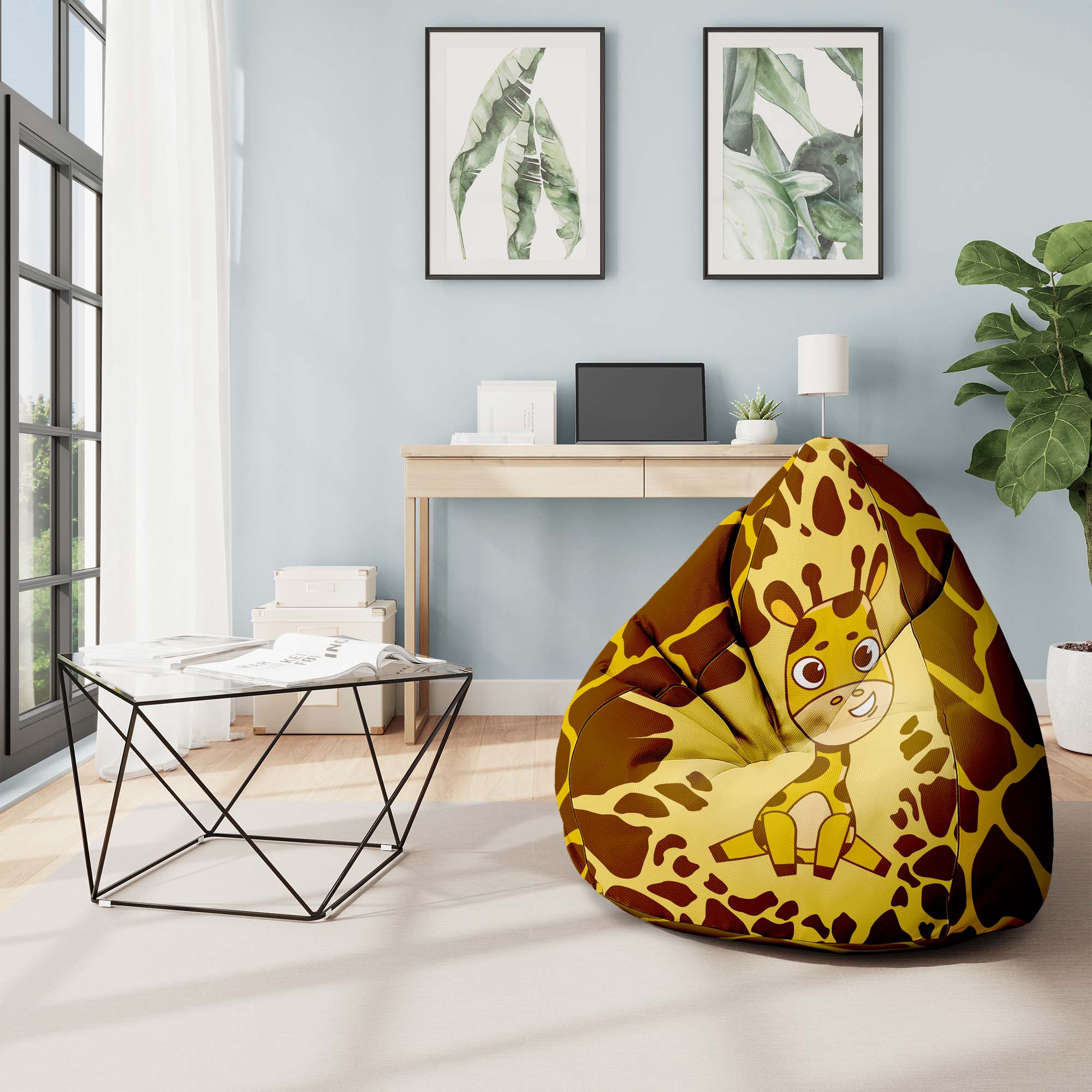 Pearshape Pouf Giraffina