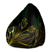 Pearshape Pouf Gold Dream