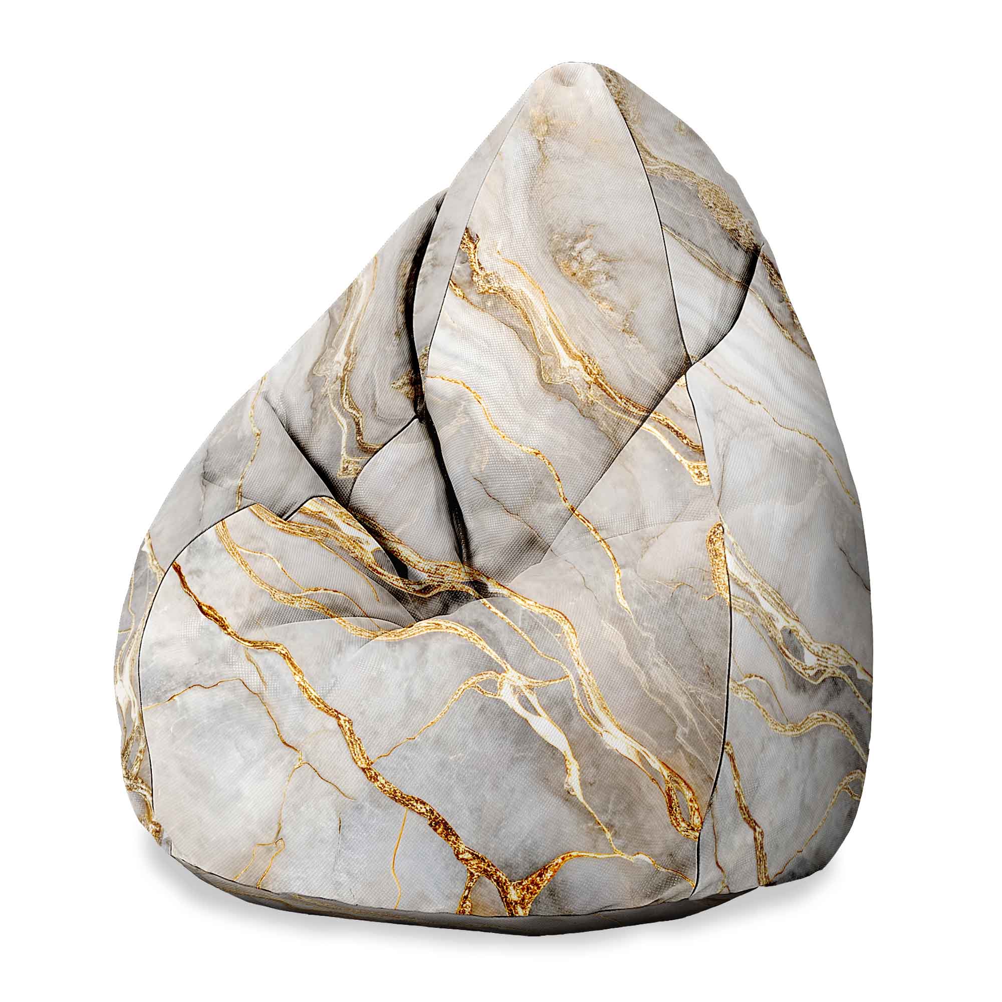 Sedací vak Pearshape Gold Fantsy