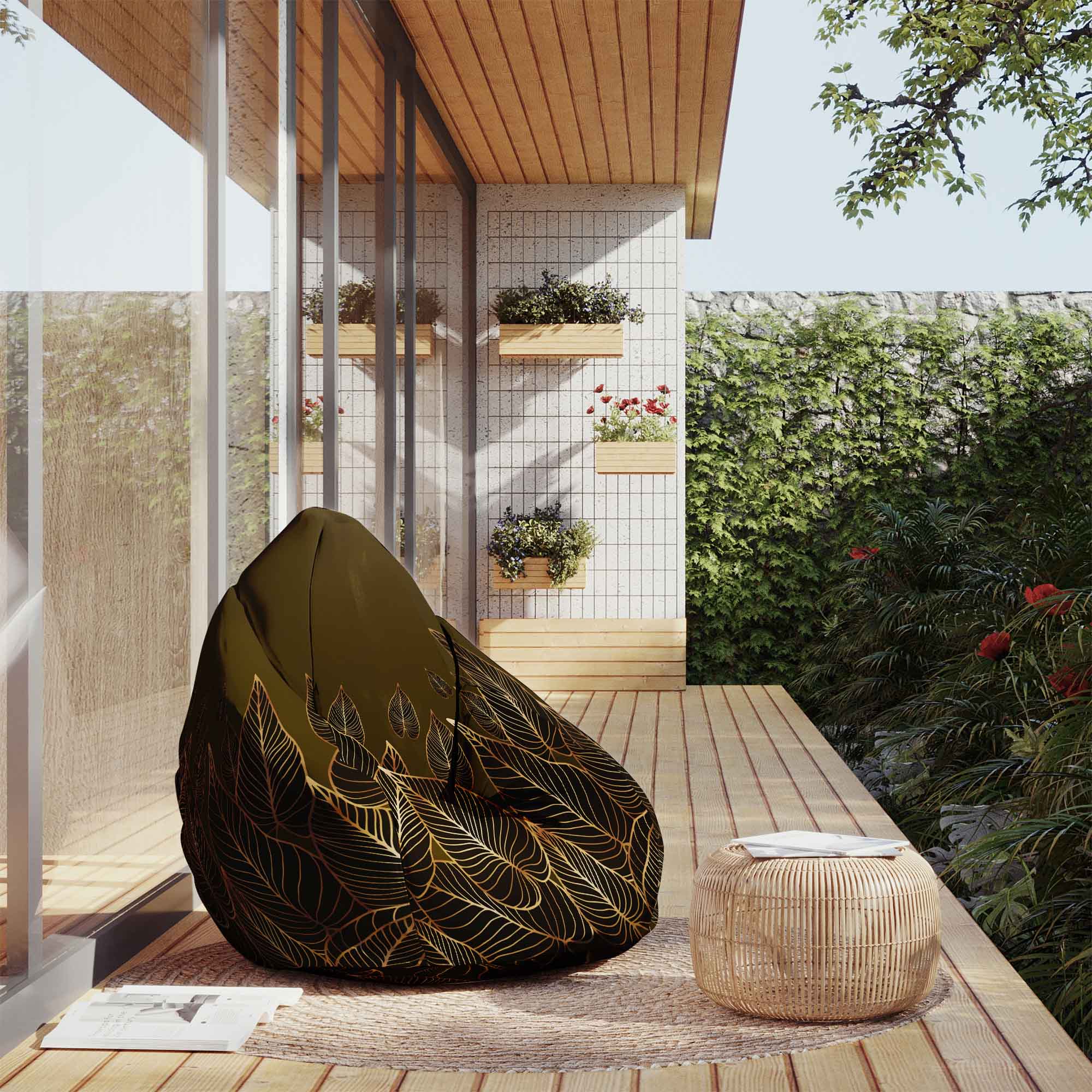 Pearshape Pouf Goldenlinear