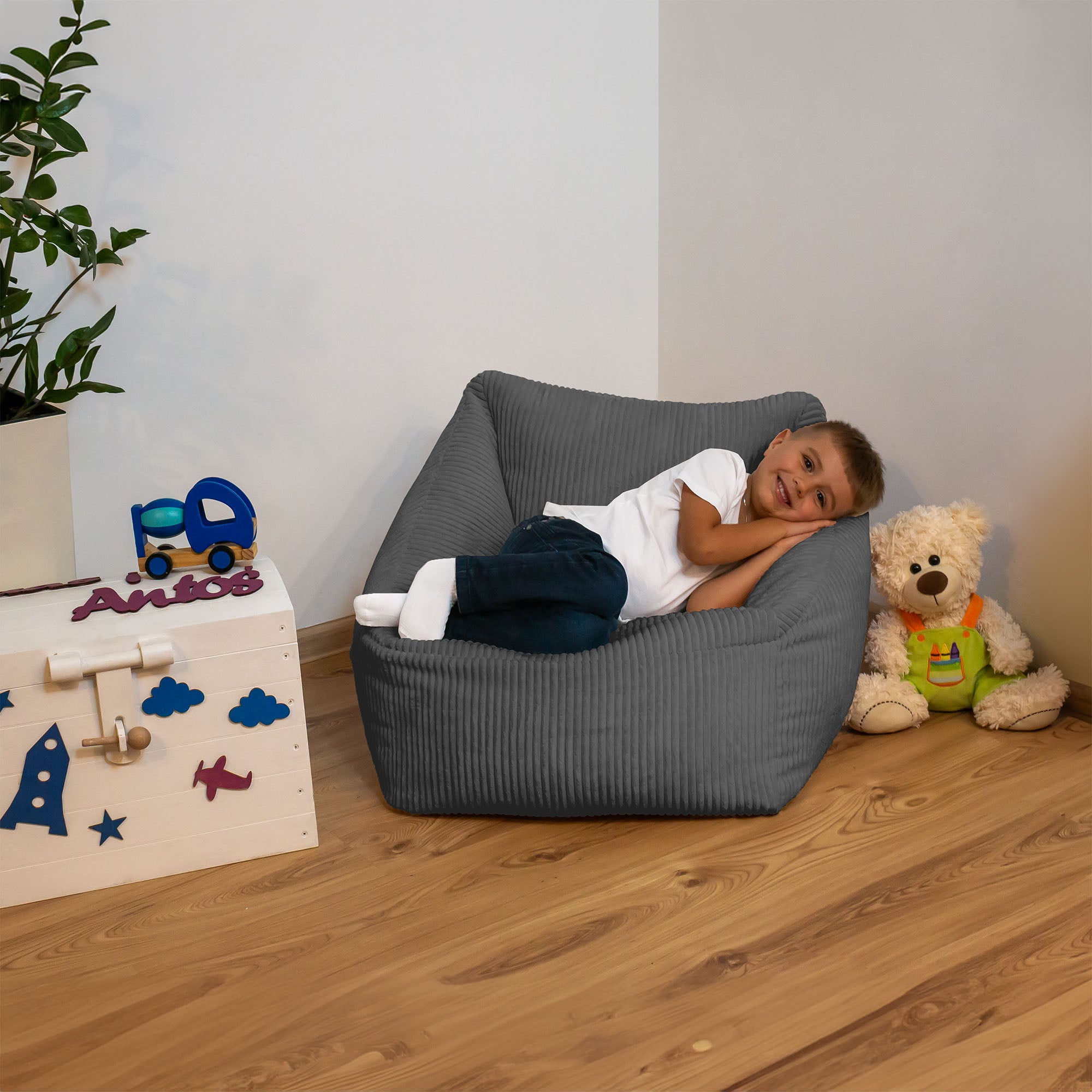 Children's Armchair Granite Gray