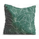Green Flowers-Panama Pillow