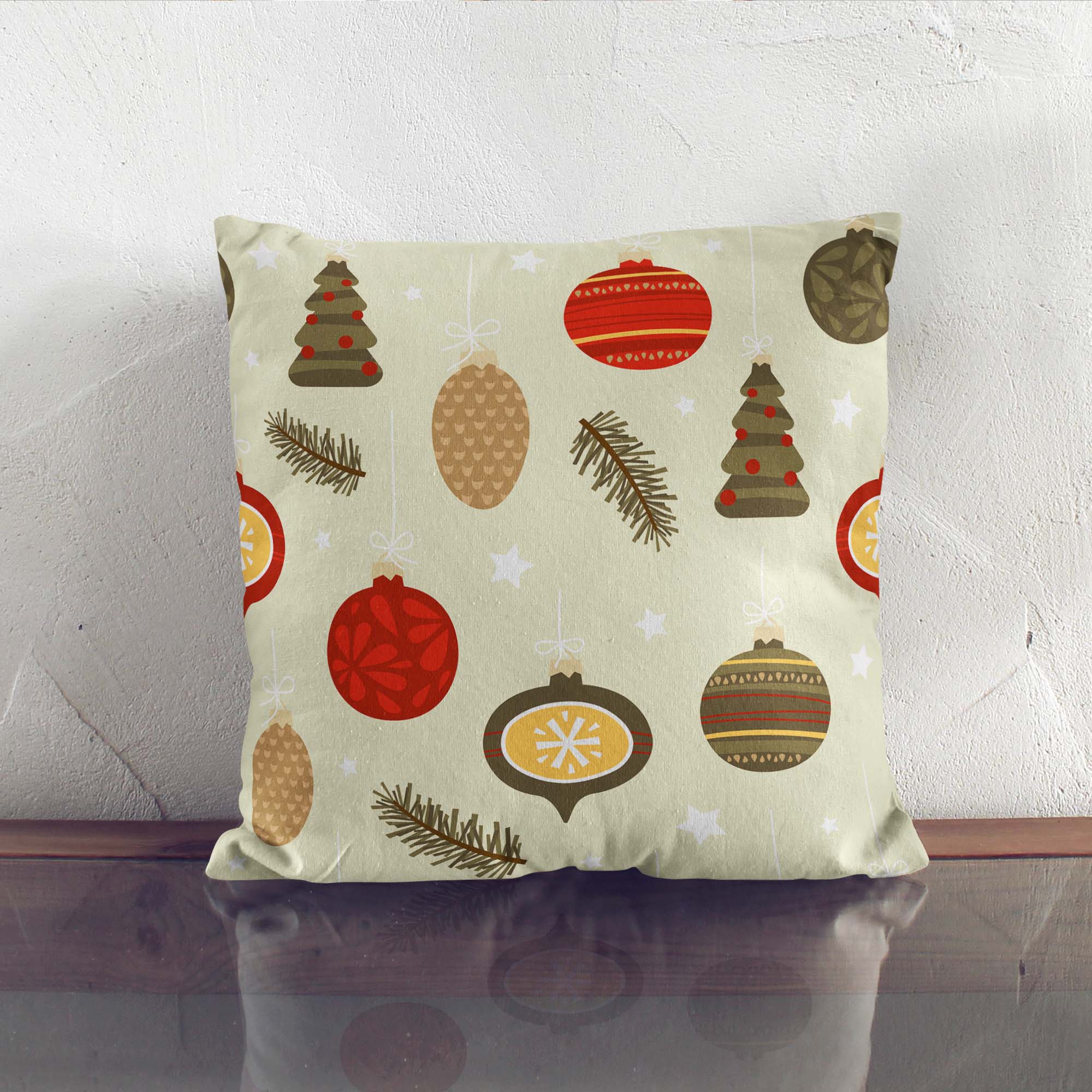 Green Christmas Decorations-Oxford Pillow