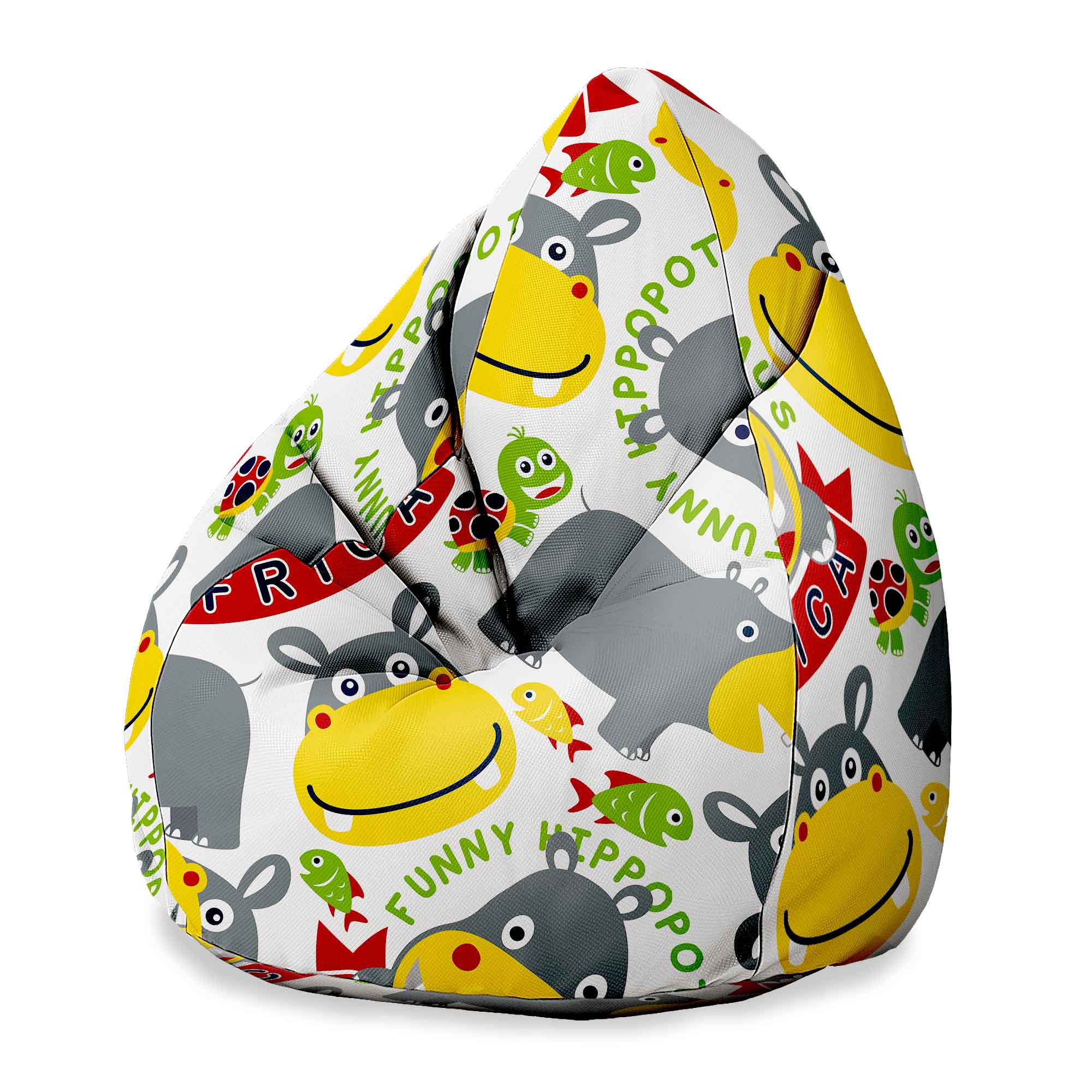 Puf Pearshape Happy Hippotamus