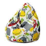 Pearshape Pouf Happy Hippotamus-S
