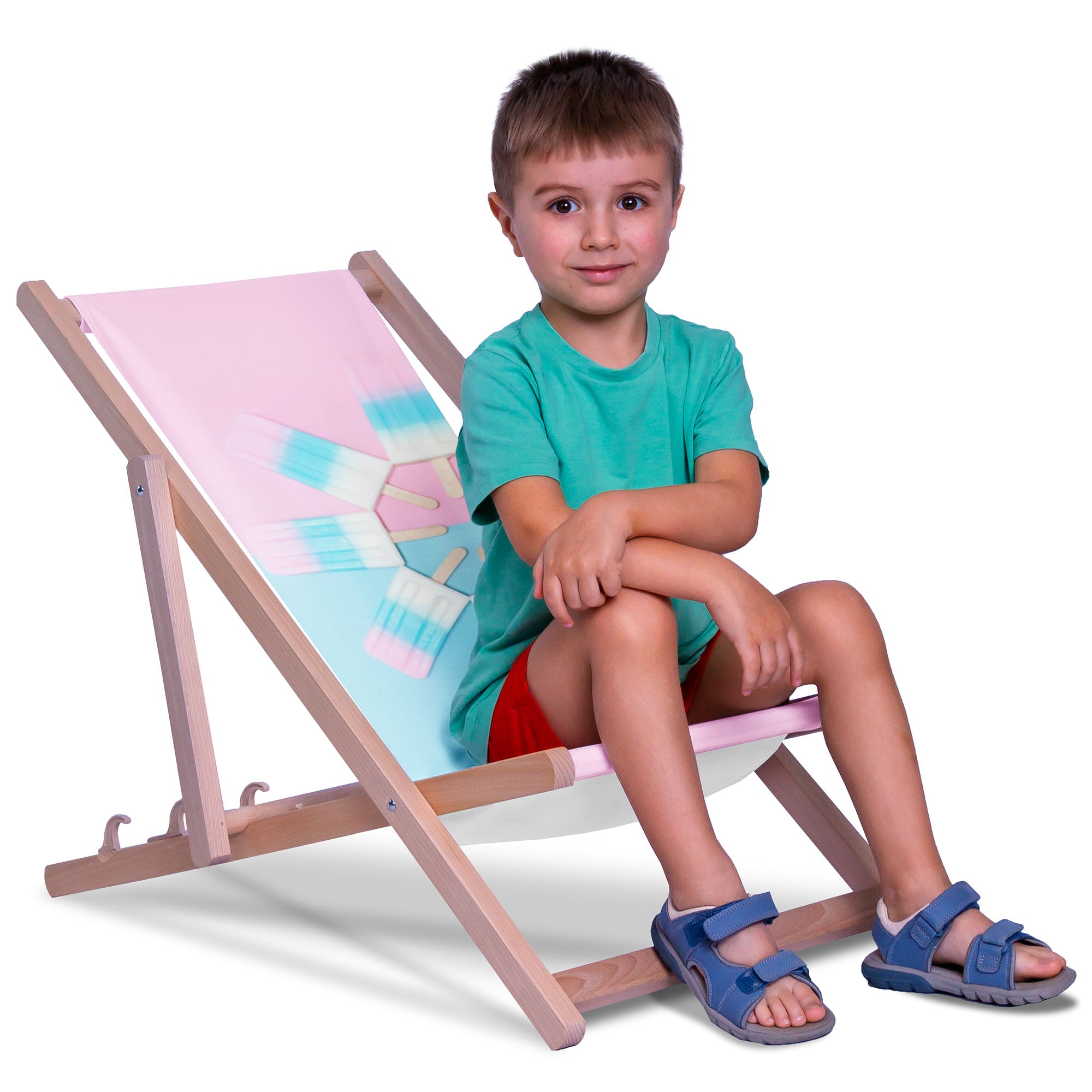 Wooden Deck Chair Ice Cream