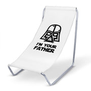 I'm your Father White Metal Deck Chair