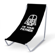 I'm your Father Black Metal Deck Chair