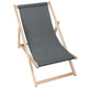Denim Imitation Wooden Deck Chair Iron Slate-S