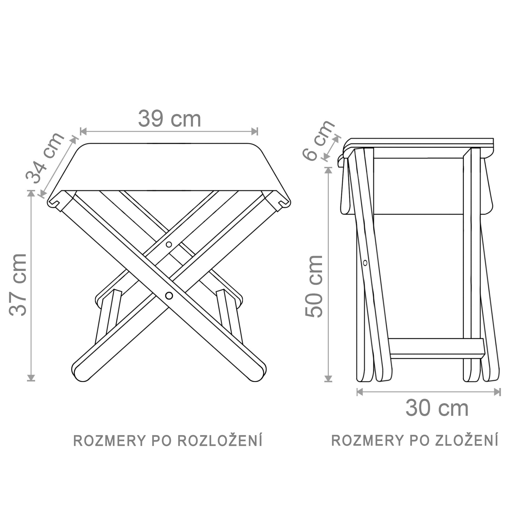 Židlička s vlastním reklamním logem