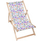 Wooden Deck Chair Land of Flowers-S