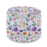 Round Pouf Footstool Land of Flowers-Oxford