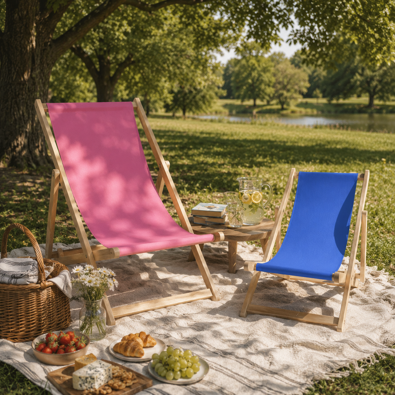 Leżak drewniany Oxford Basic
