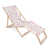 Wooden Deck Chair with Footrest Magical Garden