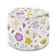 Runder Hocker Fußhocker Bunte Blumen-Oxford