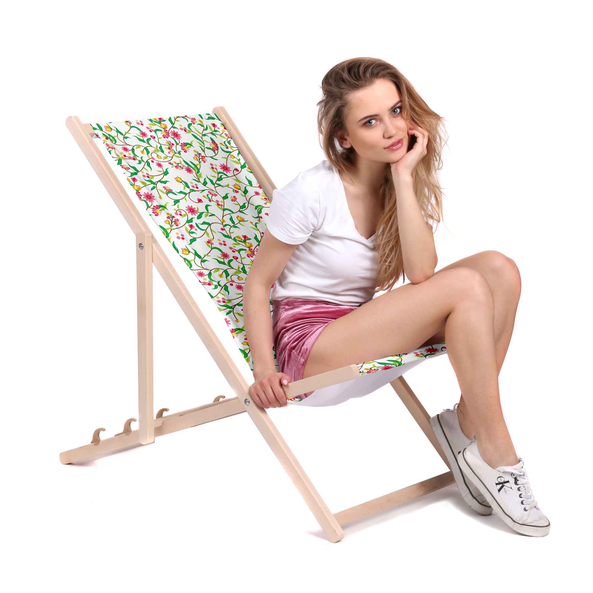 Wooden Deck Chair Mystery Garden