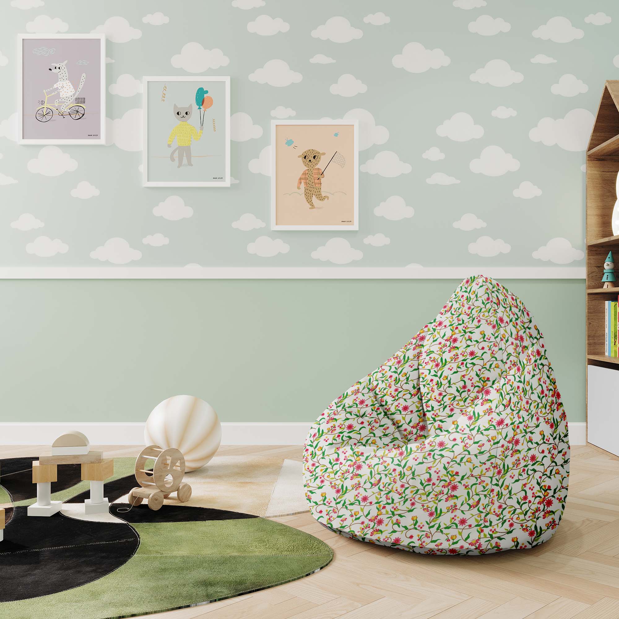 Puf Pearshape Mystery Garden-S-Velvet