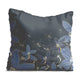 Navy Flowers-Velvet Pillow