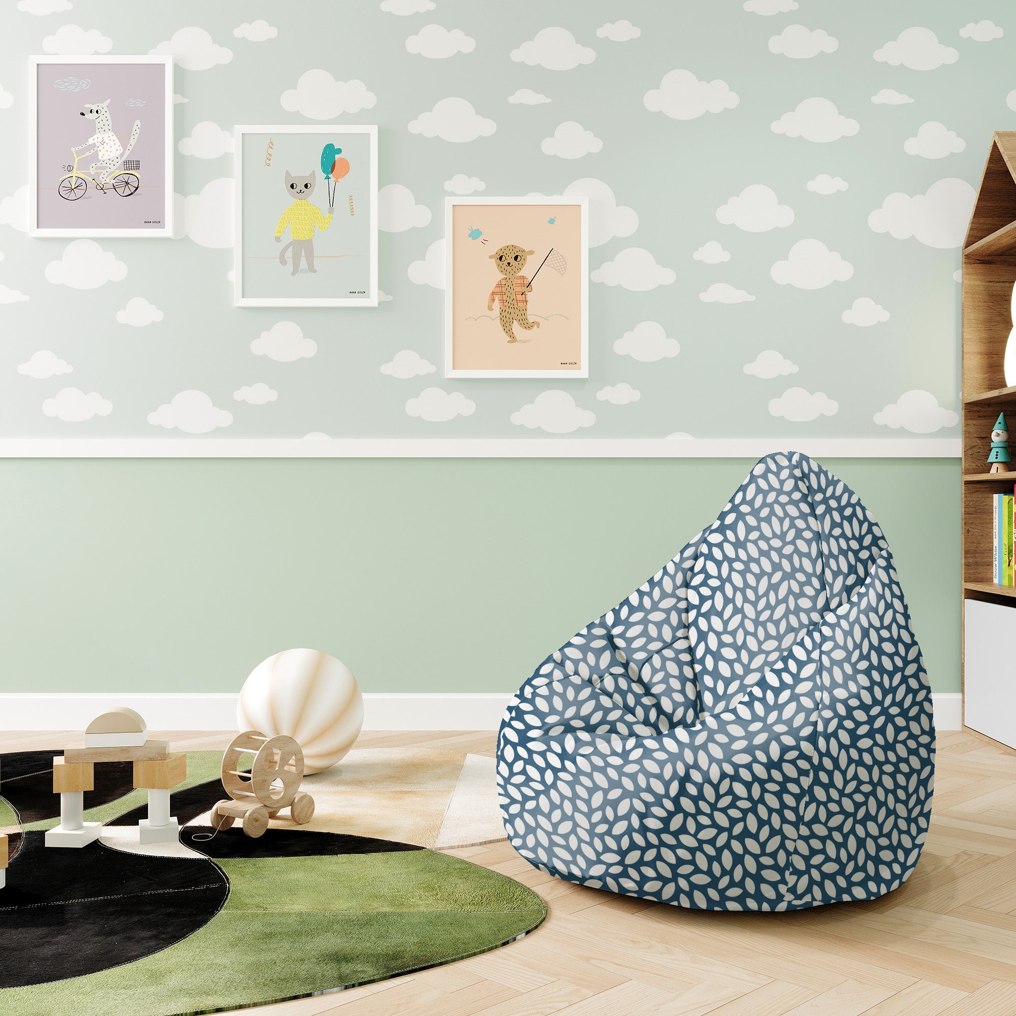 Puf Pearshape Malý námornícky lupienok