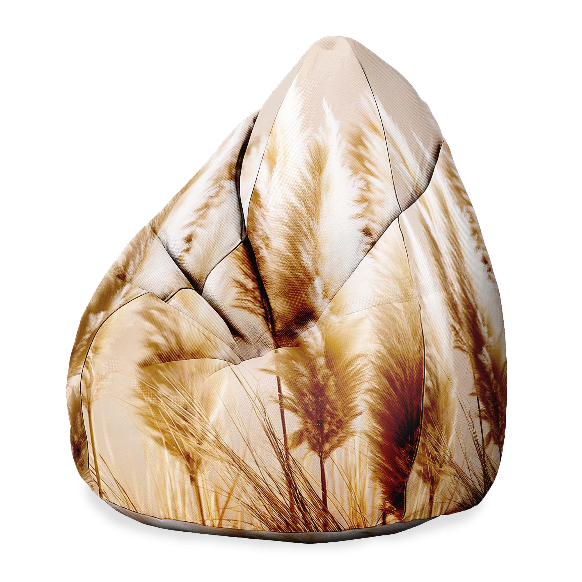 Pearshape Pouf Pampas Grass
