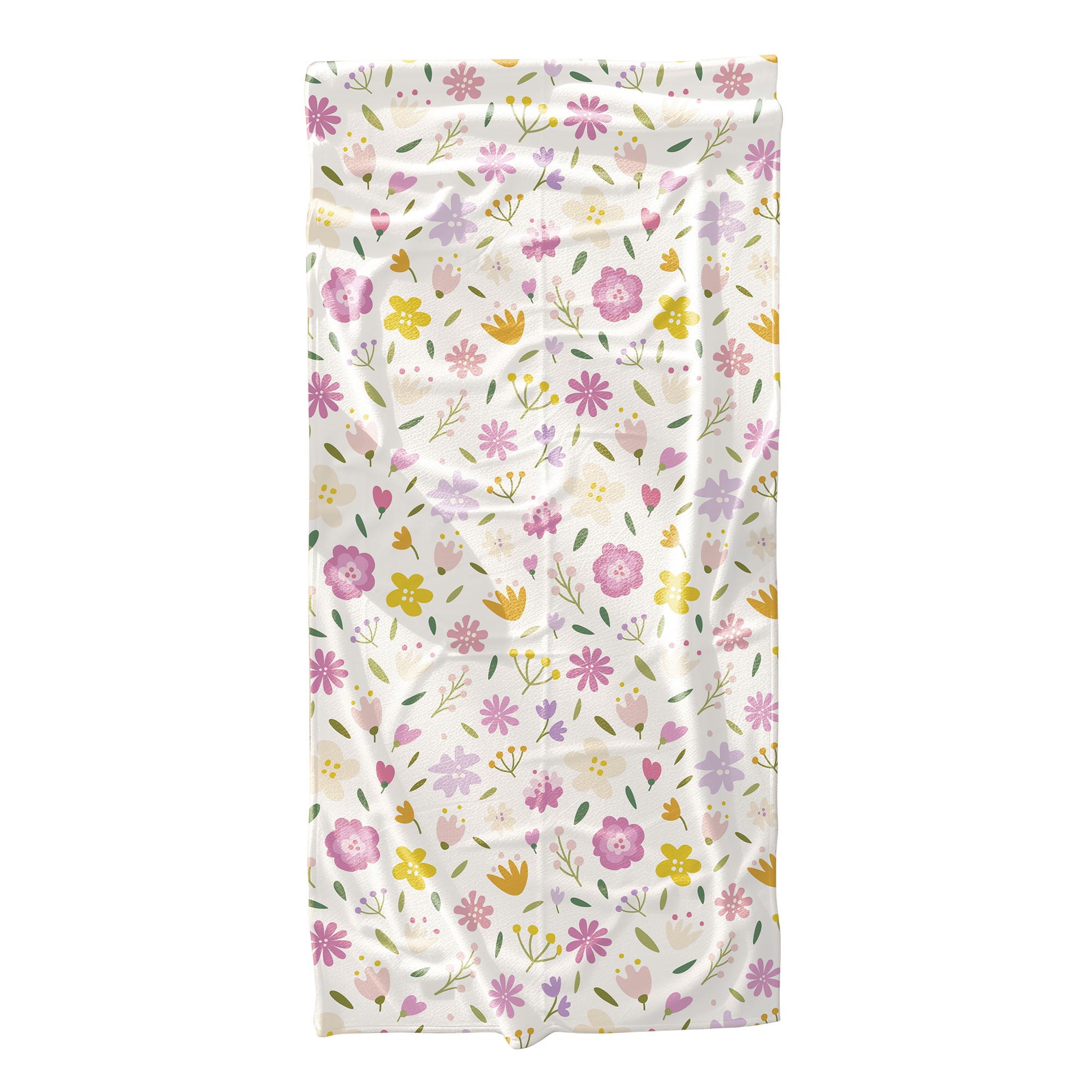 Multicolored Flowers Towel-70x140 cm