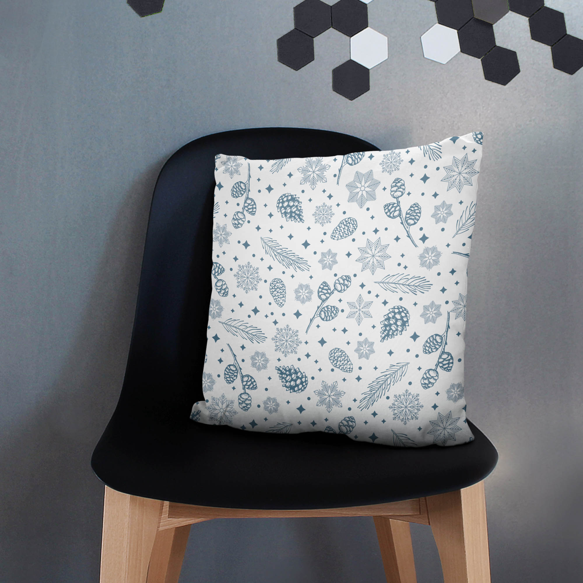 Pillow Pines and Snowflakes-Velvet