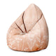 Pearshape Pouf Pink Flowers-Oxford